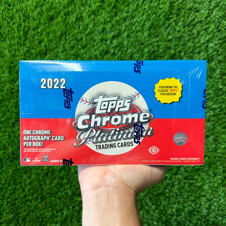 2022 Topps Chrome Platinum Baseball Hobby Box