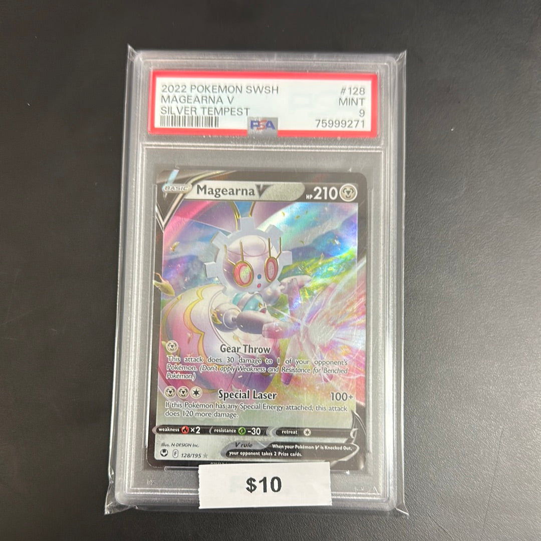 Pokémon Silver Tempest MAGEARNA V #128 PSA 9