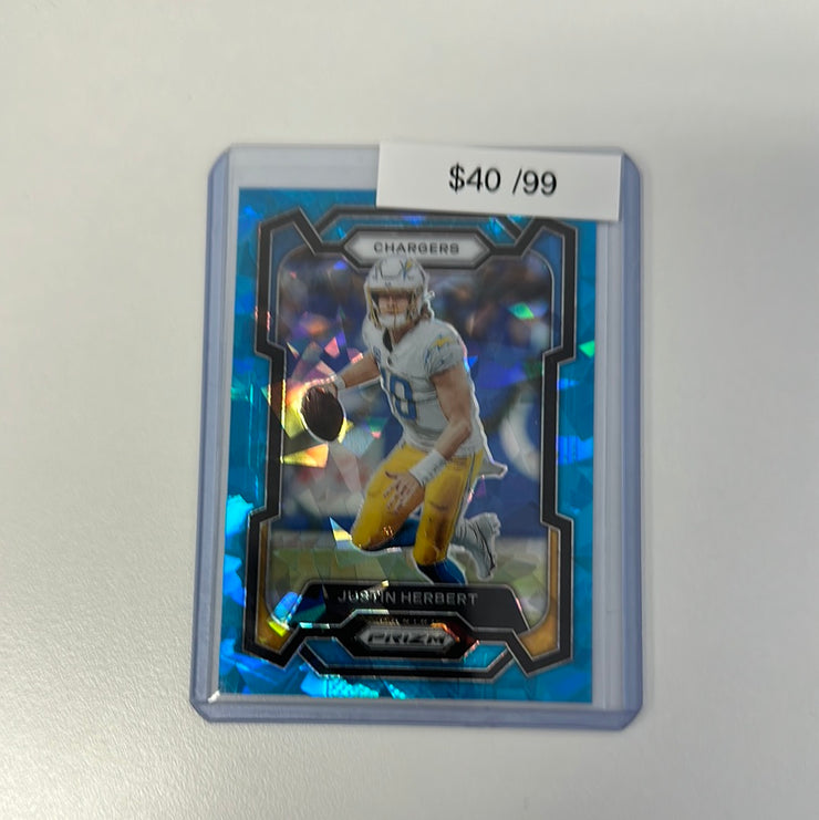 2023 Prizm Justin Herbert Blue Ice /99 