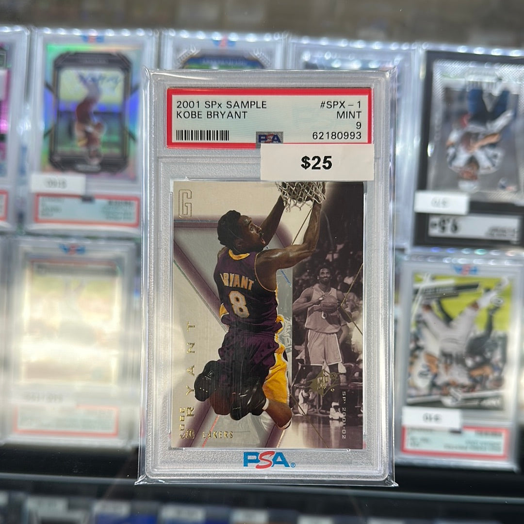 2001 SPX Sample Kobe Bryant #SPX-1 PSA 9