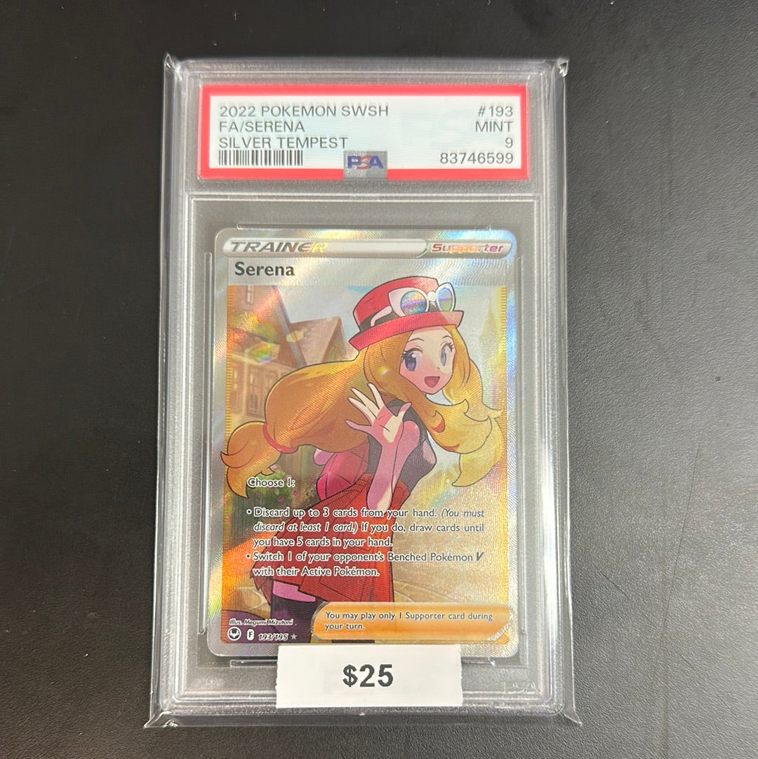 2022 Pokémon SWSH Serena Silver Tempest #193 PSA 9