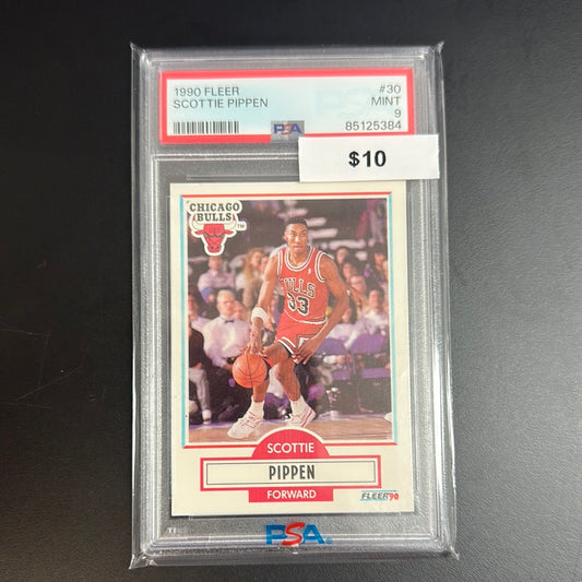 1990 Fleer Scottie Pippen #30 PSA 9