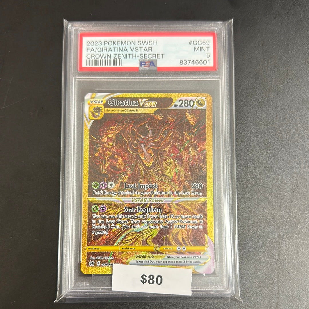 2023 Pokémon SWSH Giratina VSTAR Crown Zenith-Secret #GG69 PSA 9