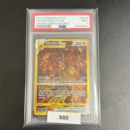 2023 Pokémon SWSH Giratina VSTAR Crown Zenith-Secret #GG69 PSA 9