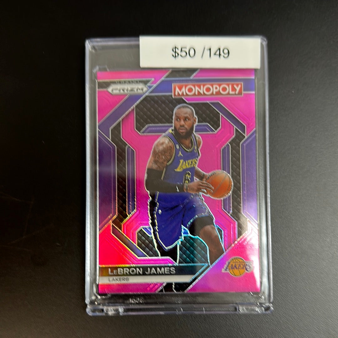 2023-24 Prizm Monopoly Lebron James Pink /149 #PS9 – Grail Collectibles AZ