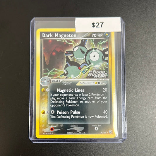 Pokémon Dark Magneton Team Rocket Holo 39/109