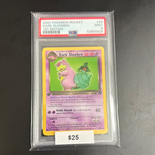 2000 Pokémon Rocket Dark Slowbro 1st Edition #29 PSA 9