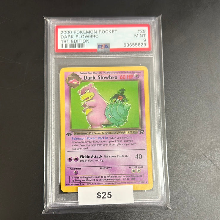 2000 Pokémon Rocket Dark Slowbro 1st Edition 