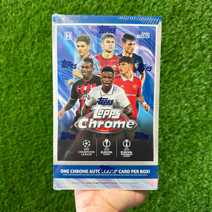 2022/23 Topps UEFA Club Competitions Chrome Soccer Hobby Box