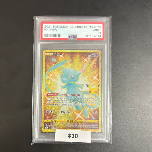 Pokémon Celebrations Mew Gold #025 PSA 9
