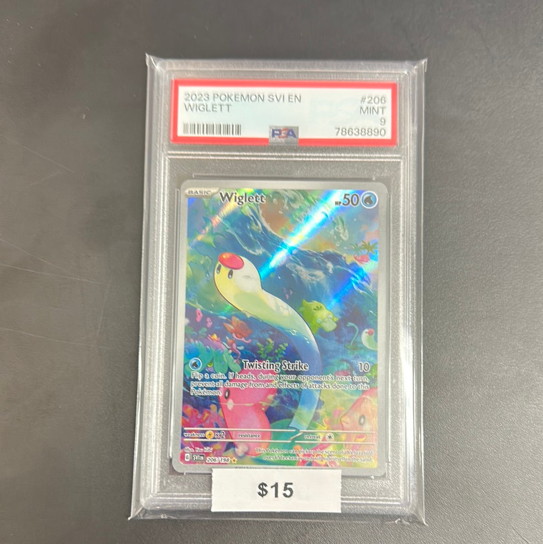 Pokémon Wiglett #206 PSA 9