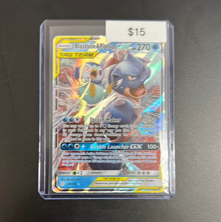 Pokémon Tag Team Blastoise & Piplup GX 38/236