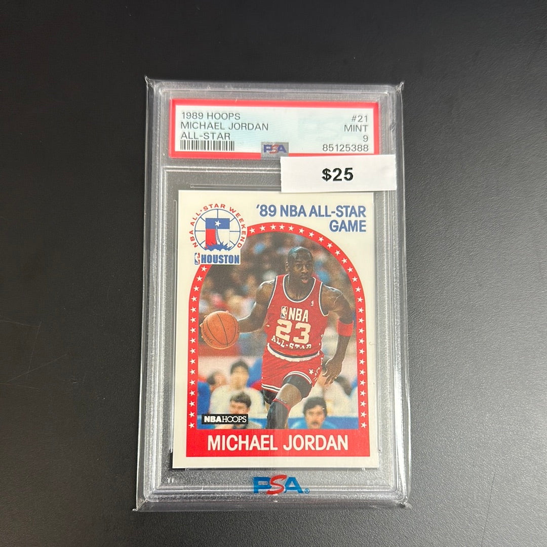 1989 Hoops Michael Jordan All Star #21 PSA 9