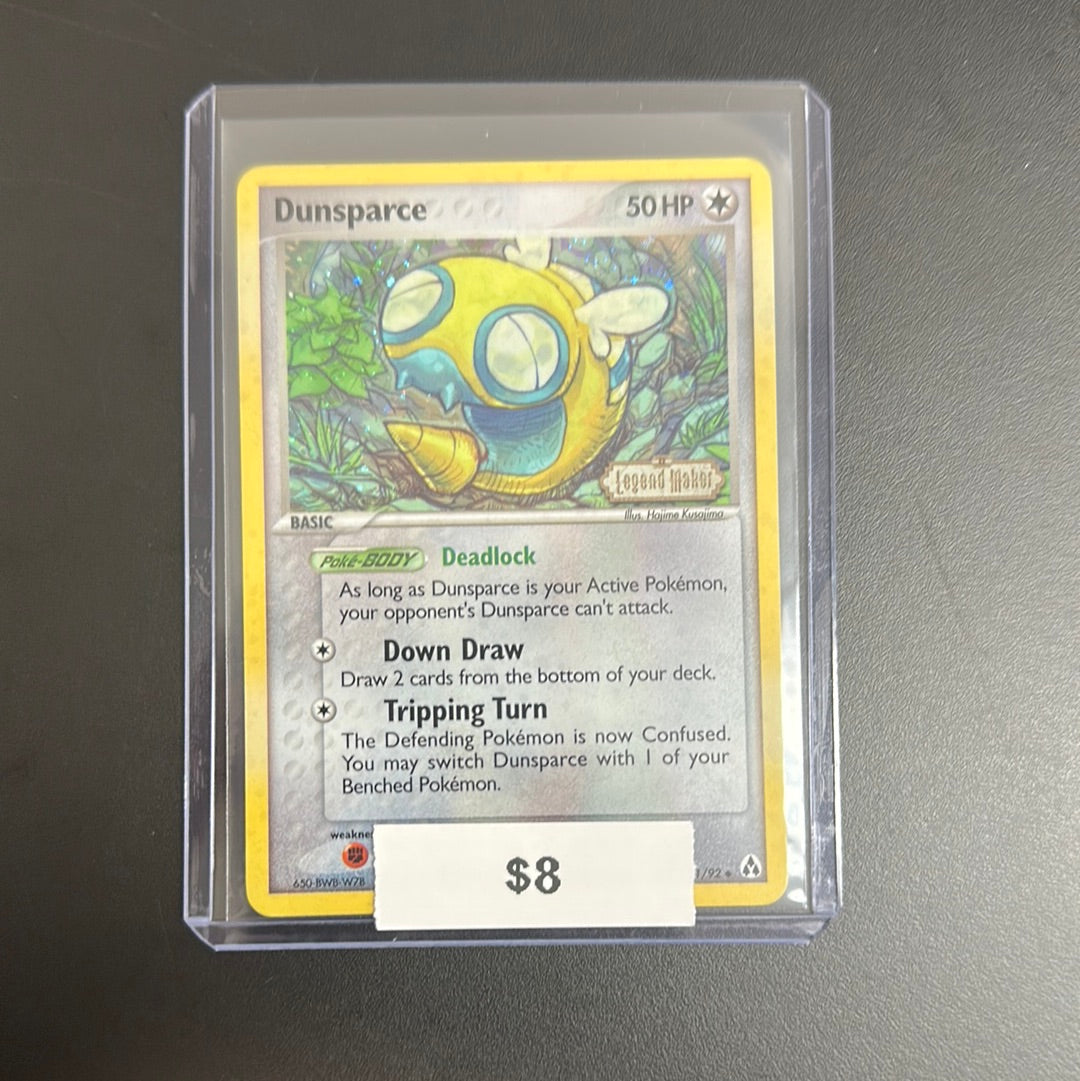 Pokémon Dunsparce 31/92 Legend Maker Stamped