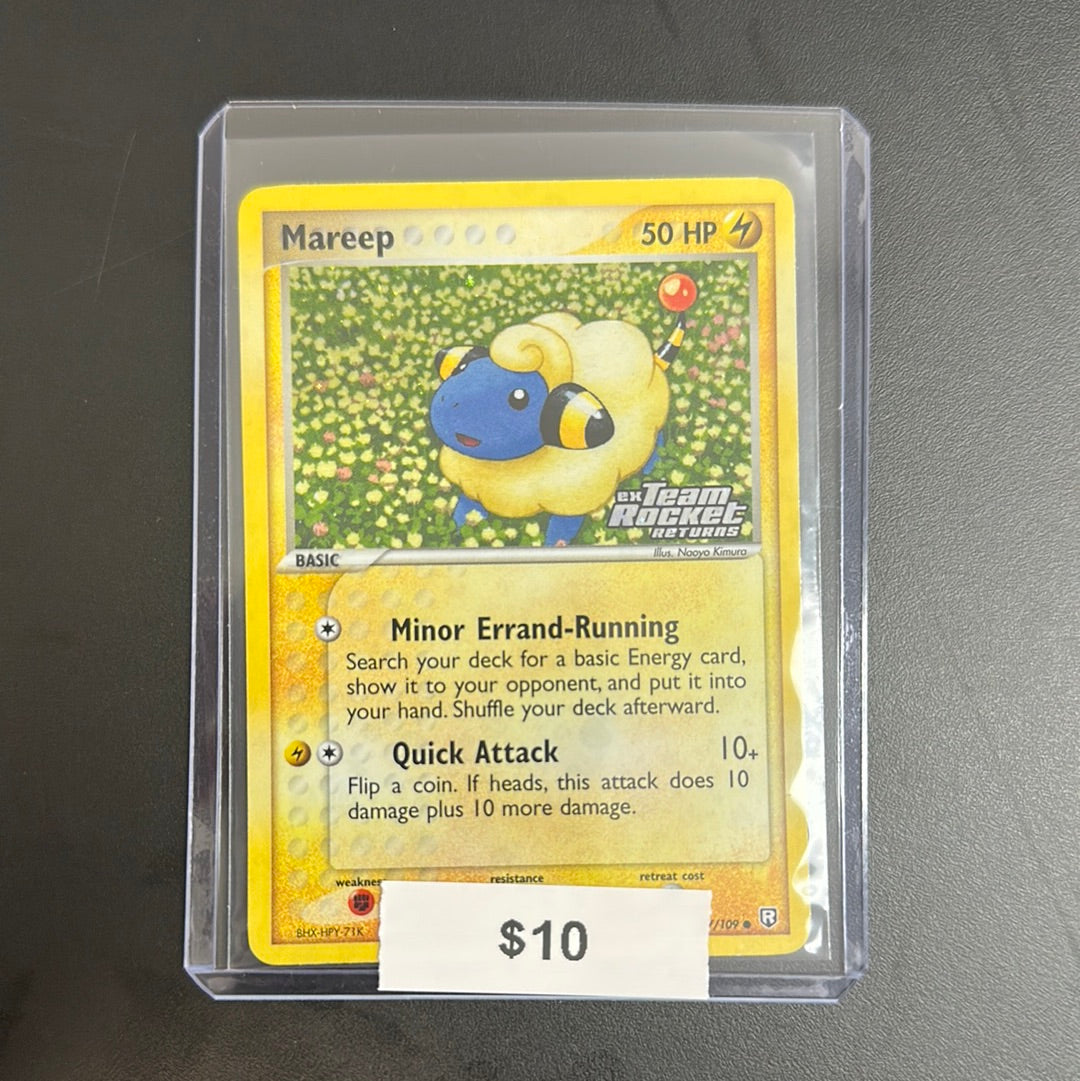 Pokémon Mareep Ex Team Rocket Stamped 67/109