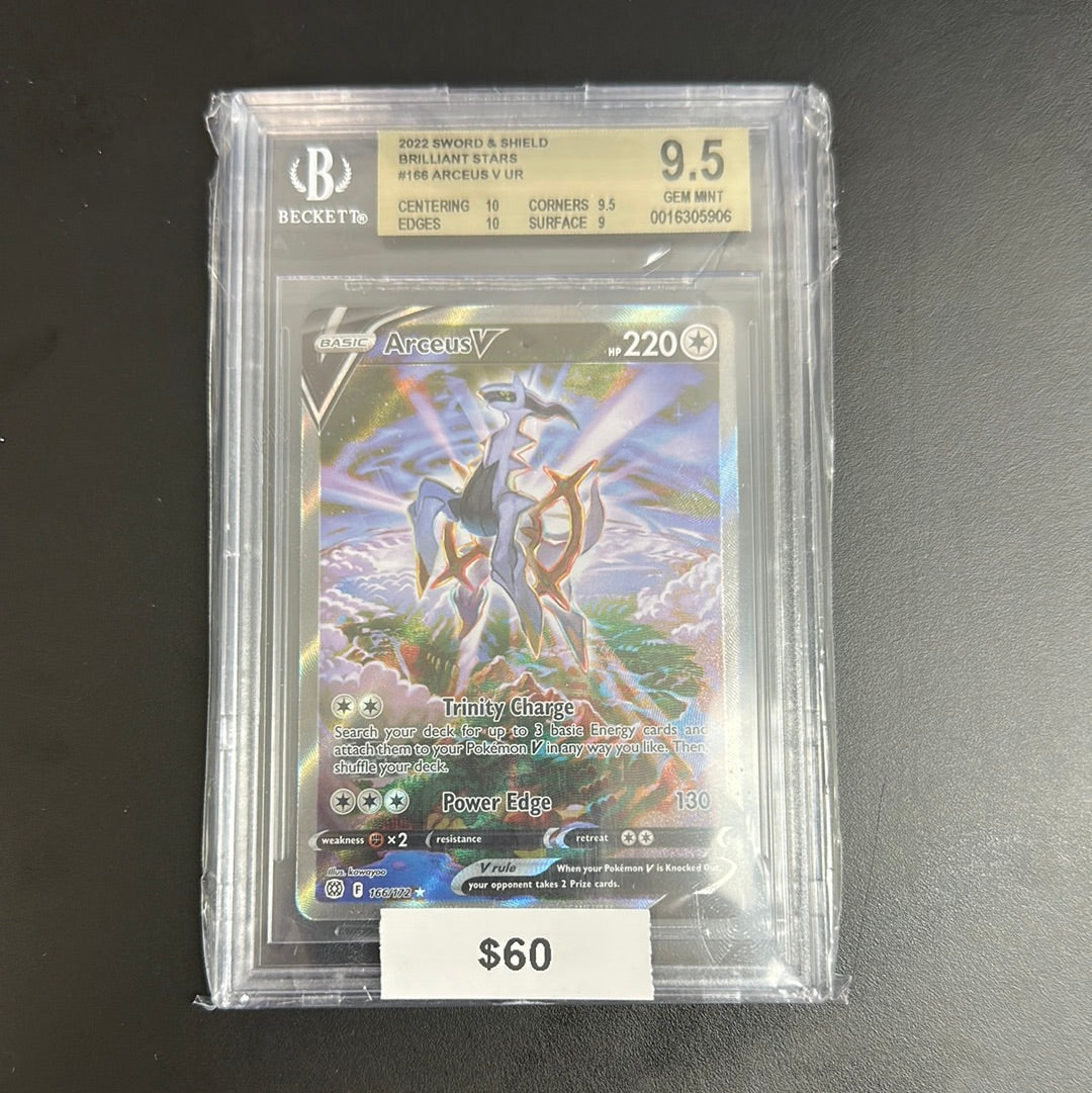 2022 Pokémon Sword & Shield Brilliant Stars #166 Arceus C Ur BGS 9.5