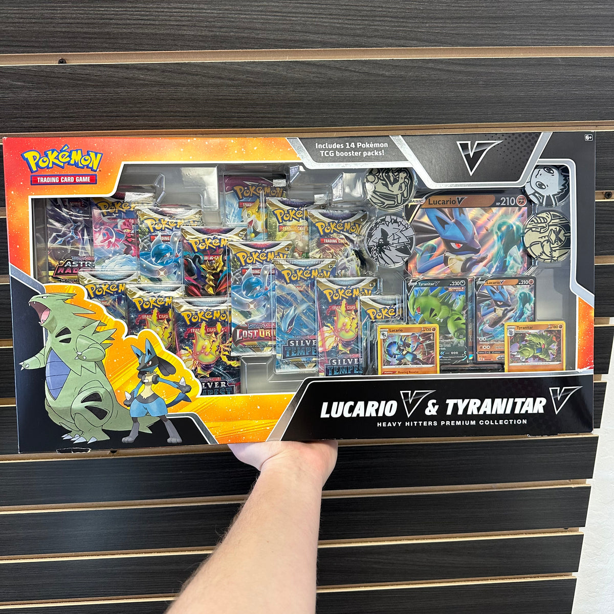 Pokemon Lucario V & Tyranitar V Heavy Hitters Premium Collection