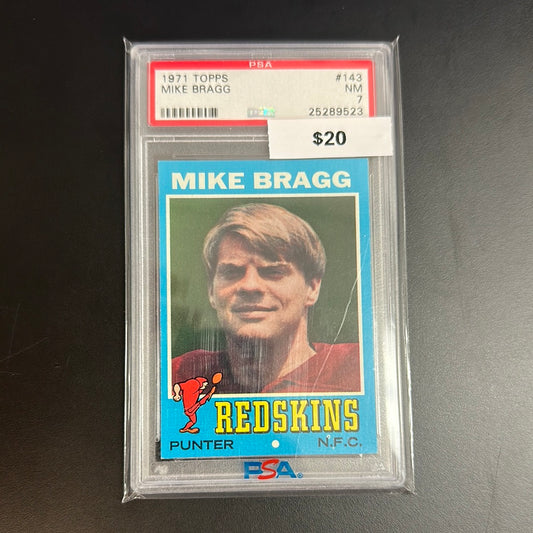 1971 Topps Mike Bragg #143 PSA 7