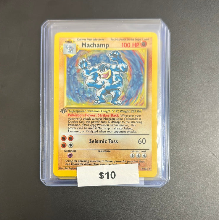 Pokémon 1st Edition Machamp Holo 8/102