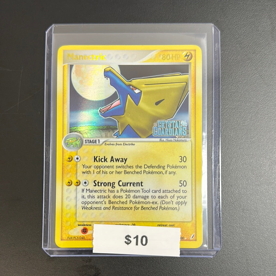 Pokémon Manectric Ex Crystal Guardians Stamped
