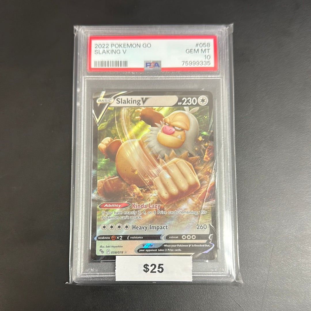Pokémon GO Slaking V #058 PSA 10