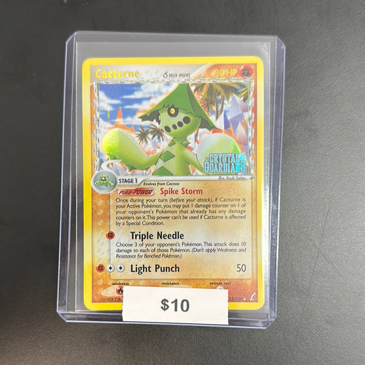 Pokémon Cacturne Crystal Guardians Reverse Holo 15/100