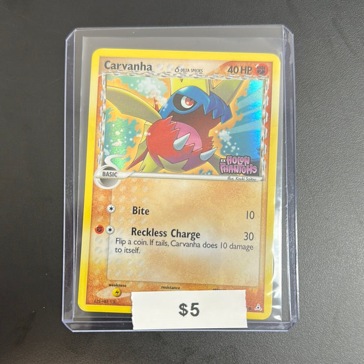 Pokémon Carvanha Holon Phantoms Stamped 61/110