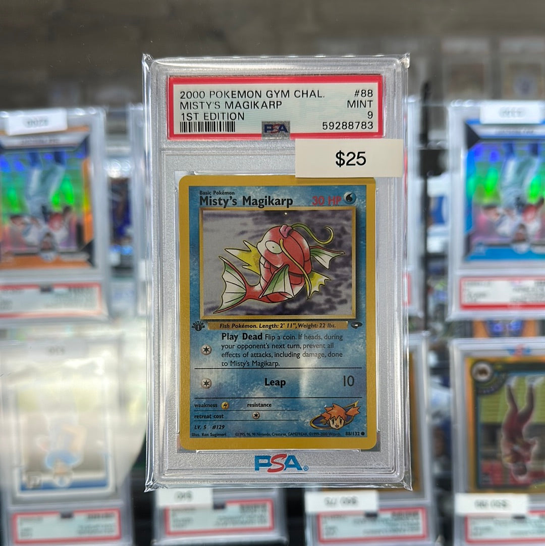 2000 Pokémon Gym Challenge Misty's Magikarp #88 PSA 9