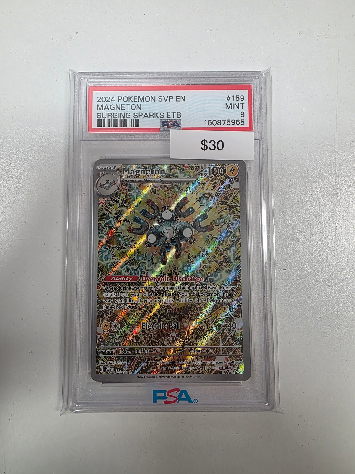 Pokemon Magneton 159 PSA 9