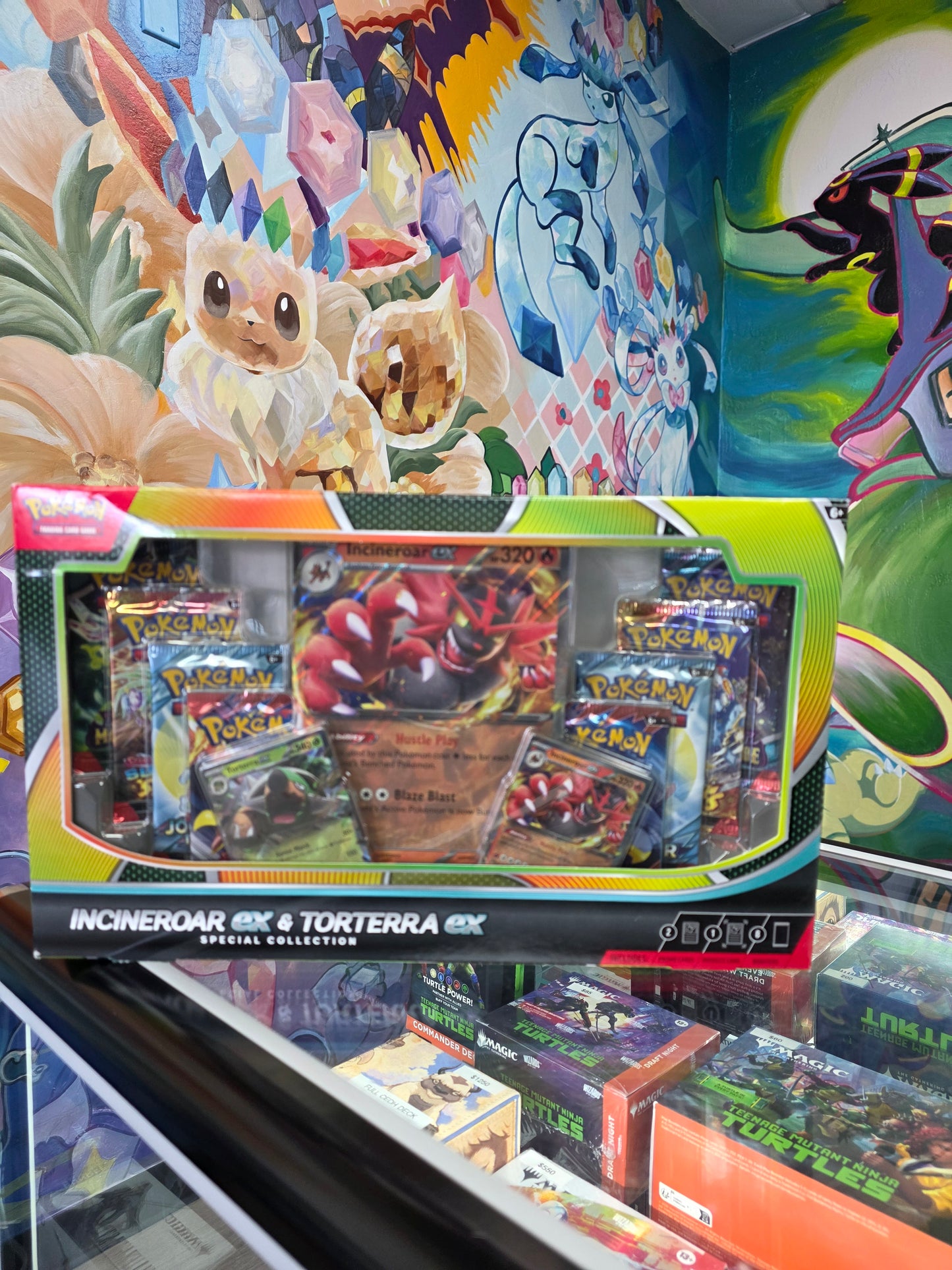 Pokemon incineroar ex & torterra ex special collection box