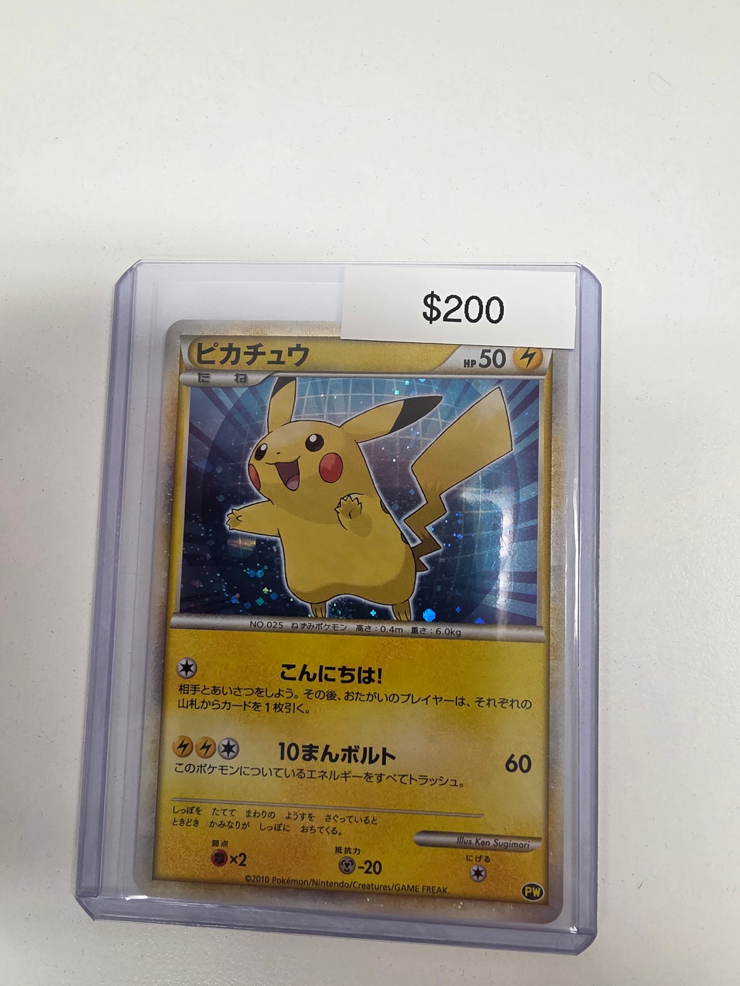 Pokemon Japanese Pikachu PW