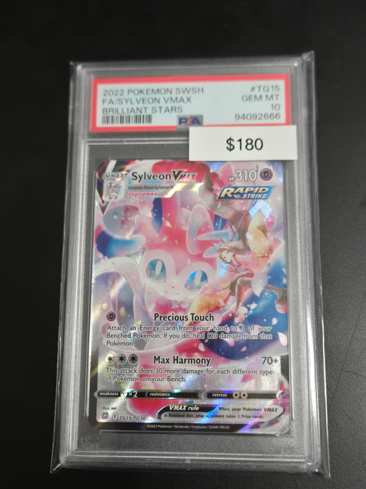 Pokemon Sylveon VMAX TG15/TG30 PSA 10