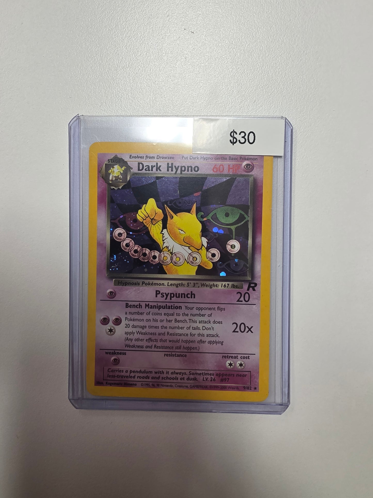 Pokemon Dark Hypno 9/82
