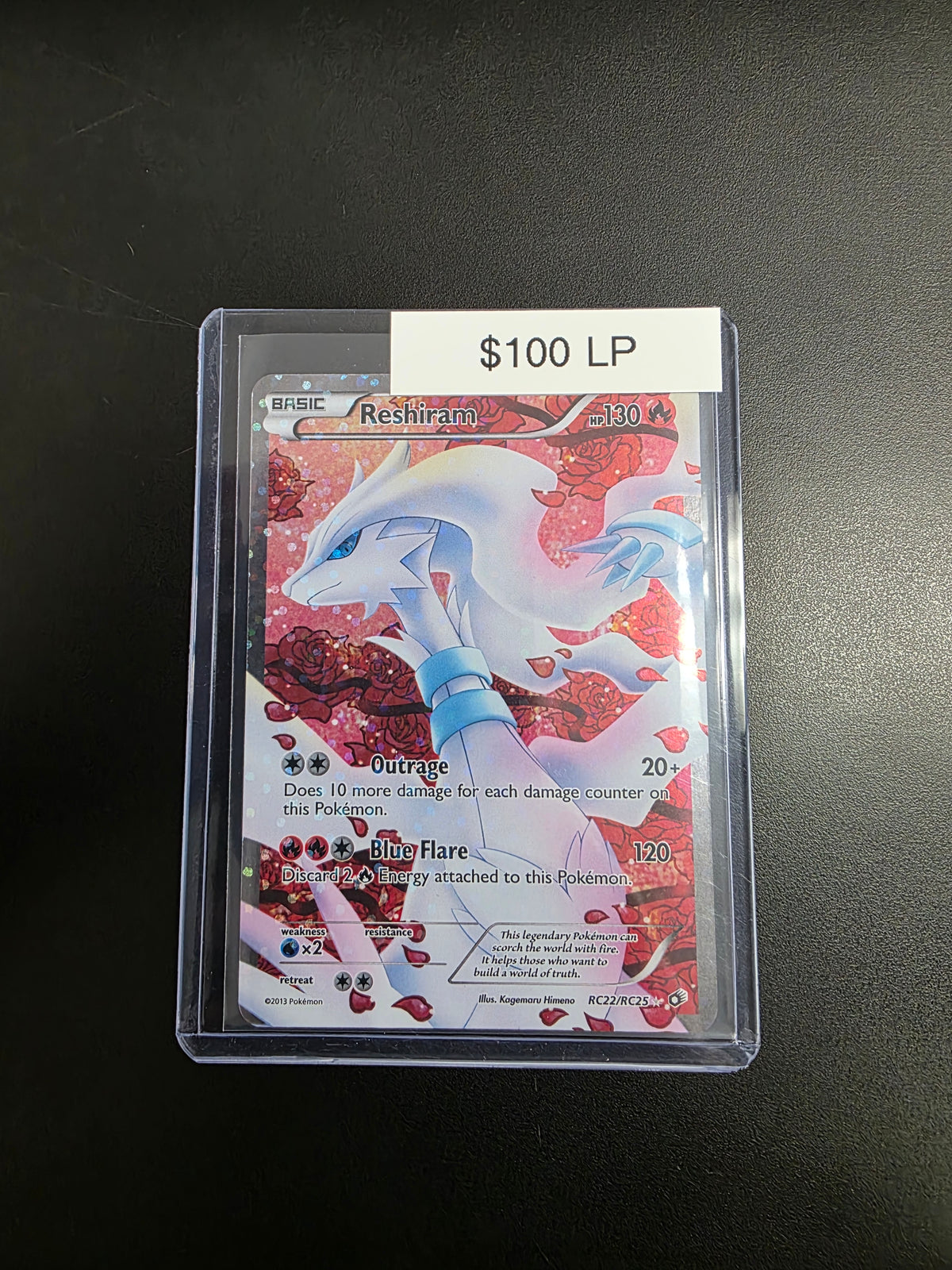 Pokemon Reshiram RC22/RC25 LP