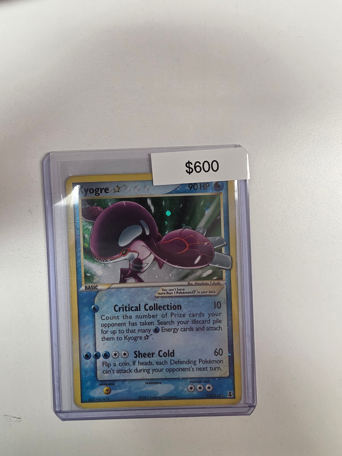 Pokemon Kyogre Gold Star (DMG) 112/113