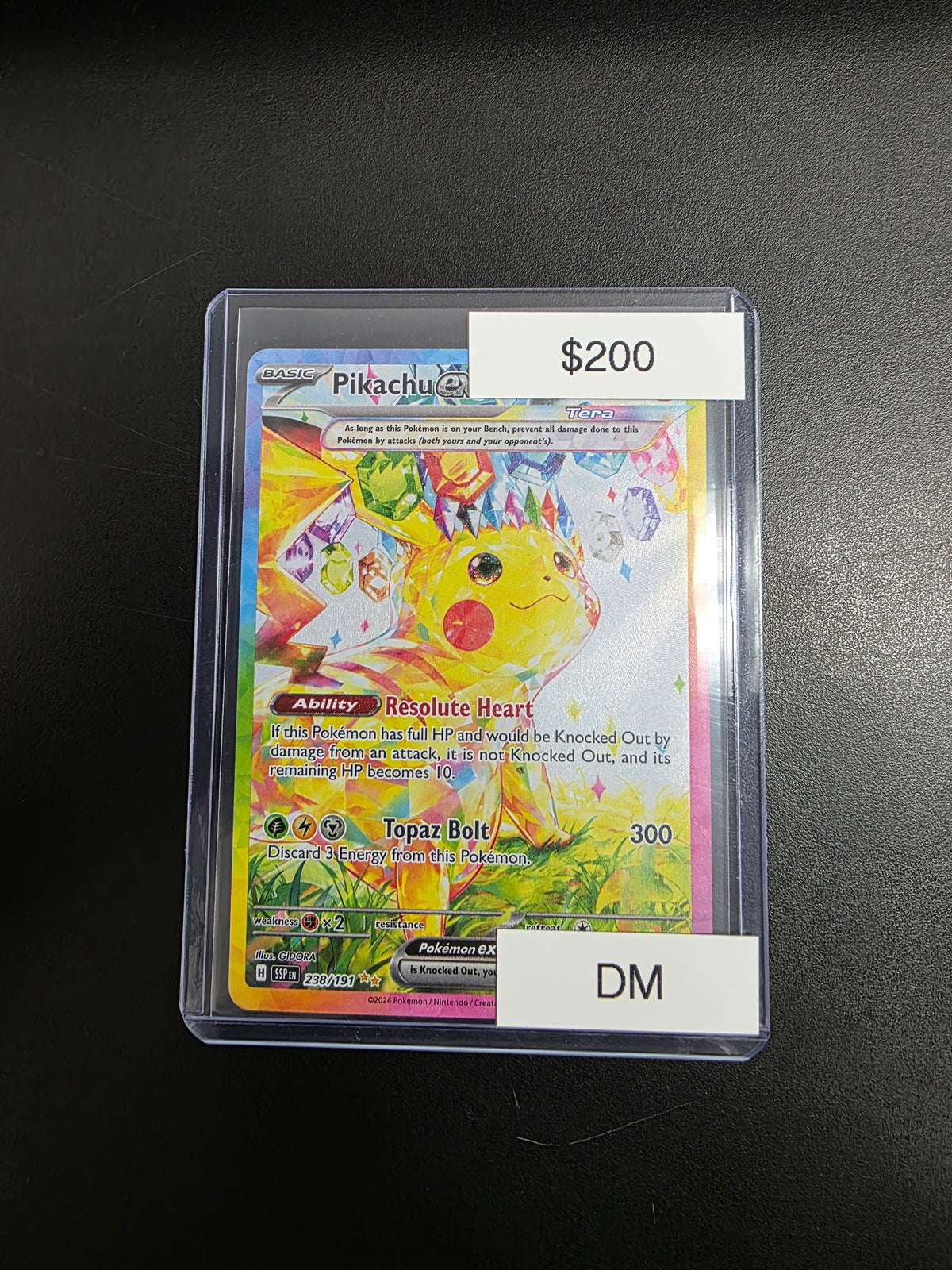 Pokemon Pikachu ex 238/191 DM