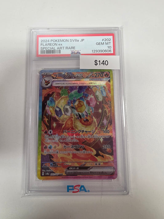 Pokemon Japanese Flareon ex 202/187 PSA 10