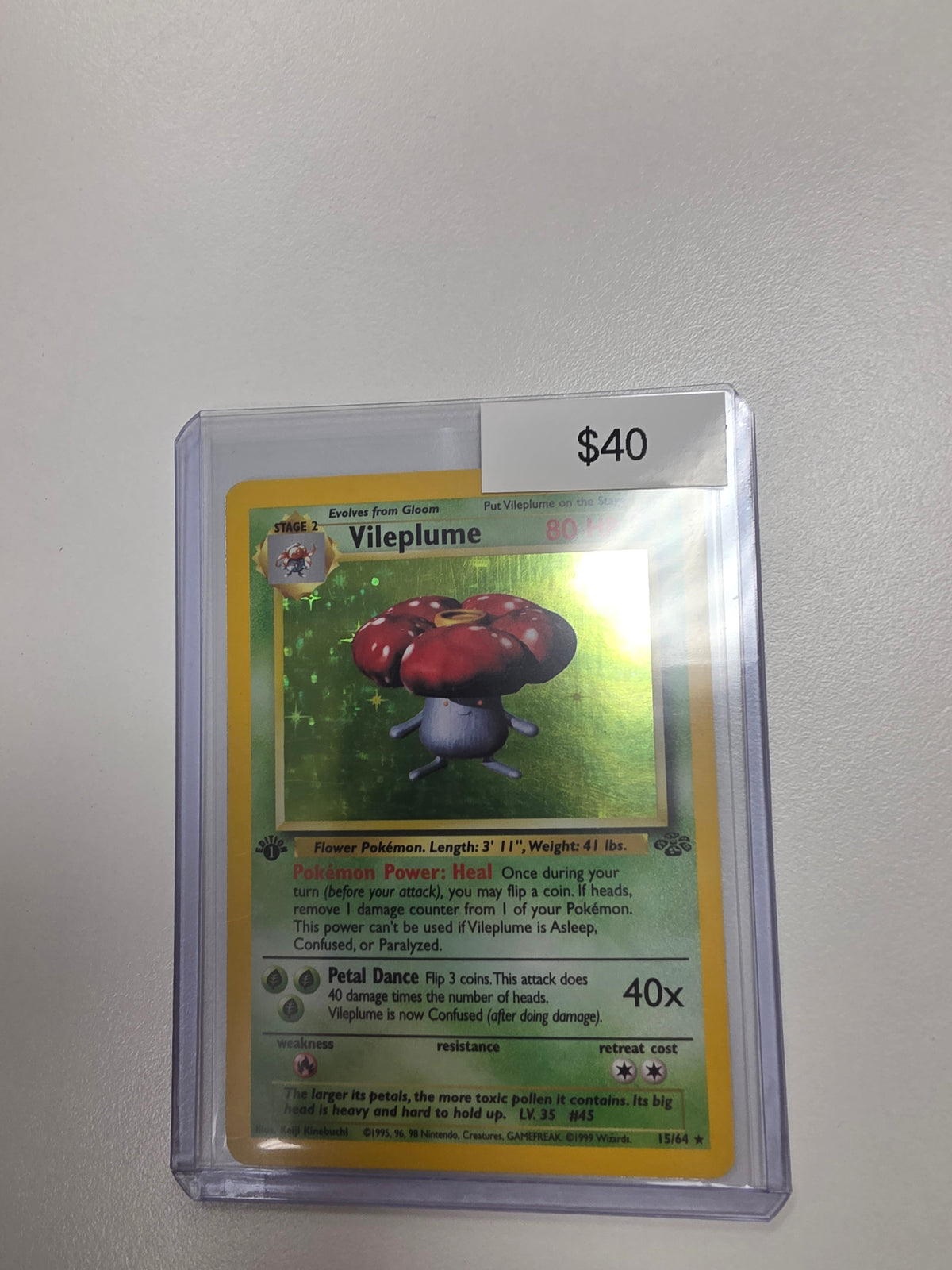 Pokemon Vileplume 1st Ed 15/64 LP