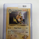 Pokemon Lt surge Raichu 28/132