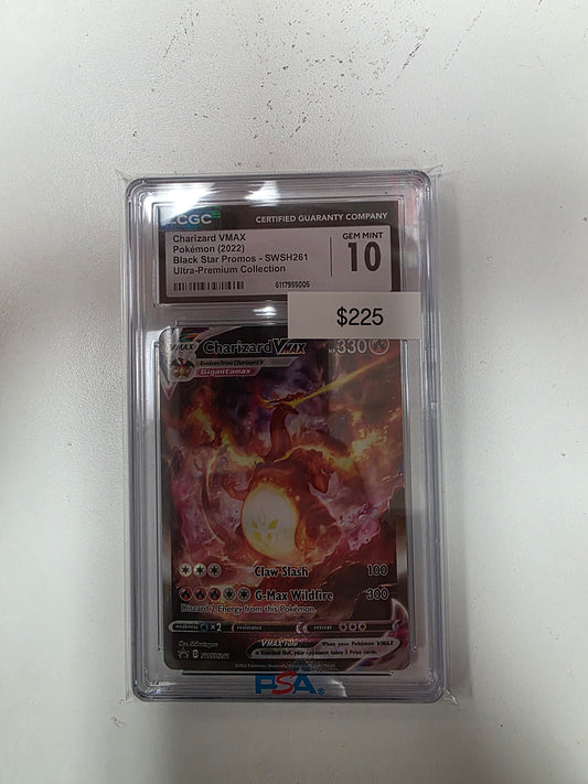 Pokemon Charizard Vmax SWSH 261 CGC 10