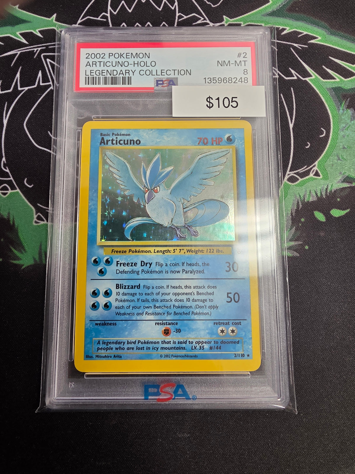 Pokemon Articuno 2/110 PSA 8