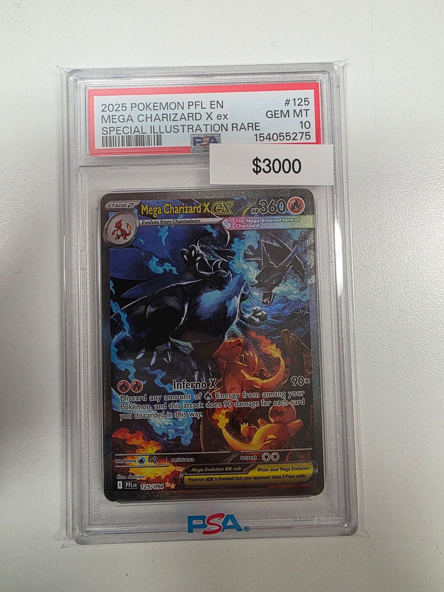 Pokemon Mega Charizard X ex 125/094 PSA 10
