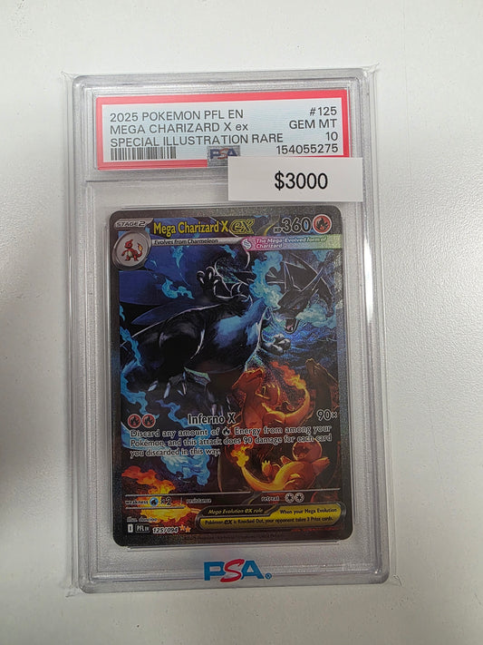 Pokemon Mega Charizard X ex 125/094 PSA 10