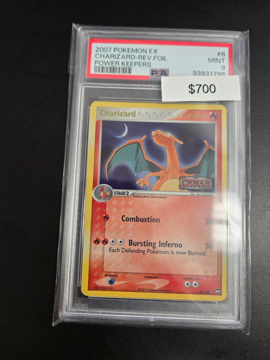 2007 Pokemon EX Charizard Power Keepers Reverse Holo PSA 9