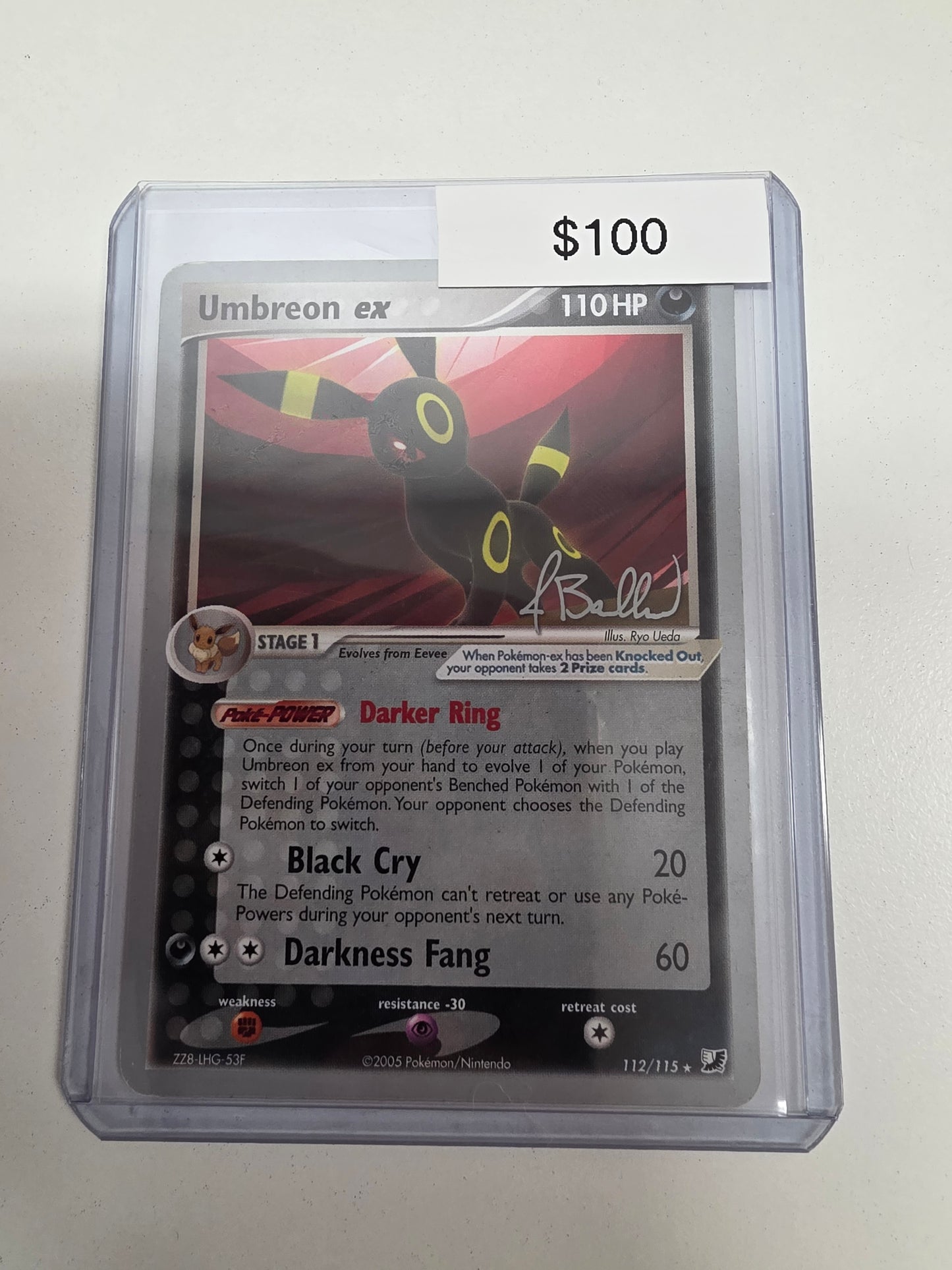 Pokemon Umbreon ex (world Championship reprint) 112/115