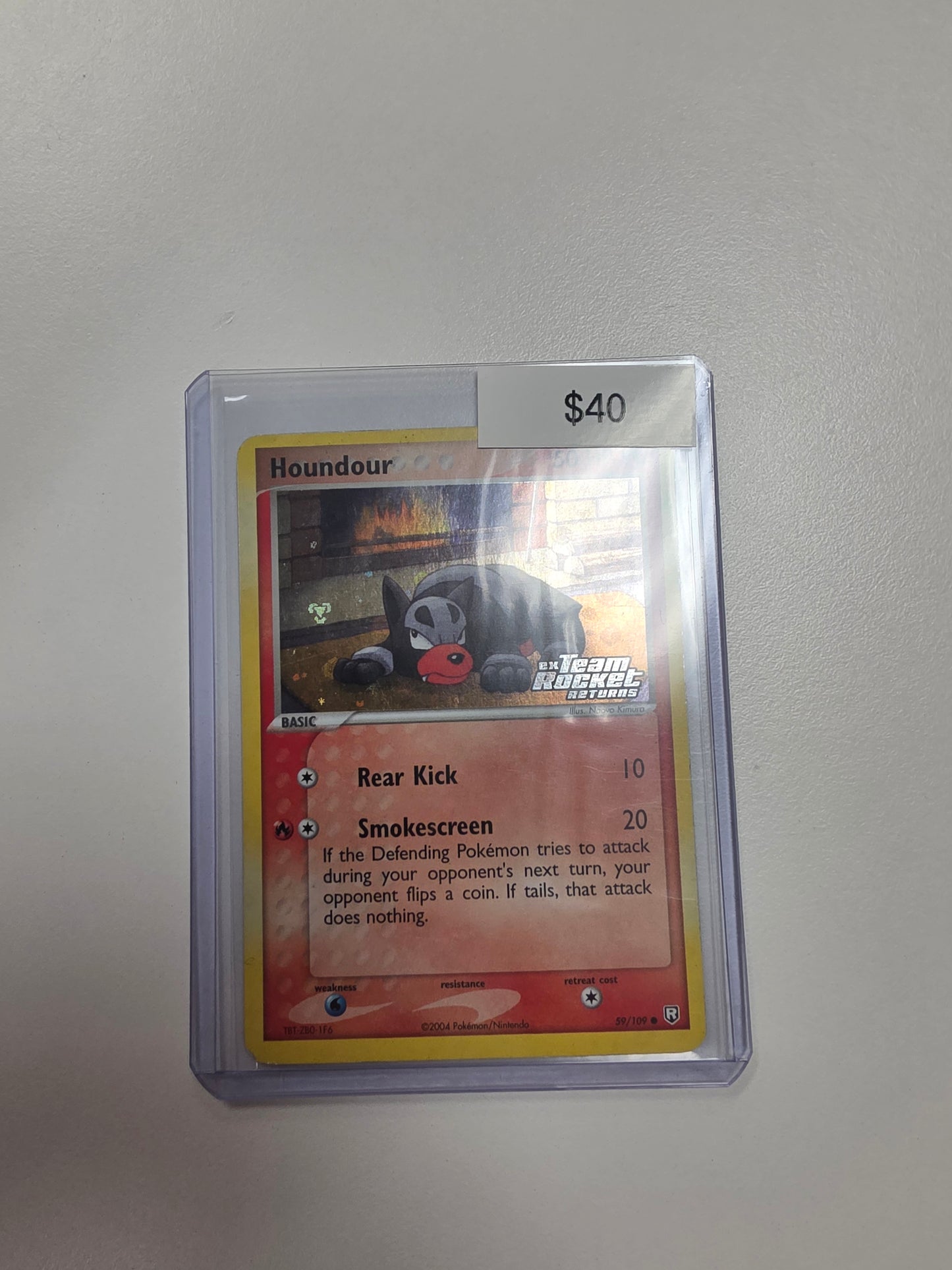 Pokemon Houndour Reverse Foil 59/109 LP