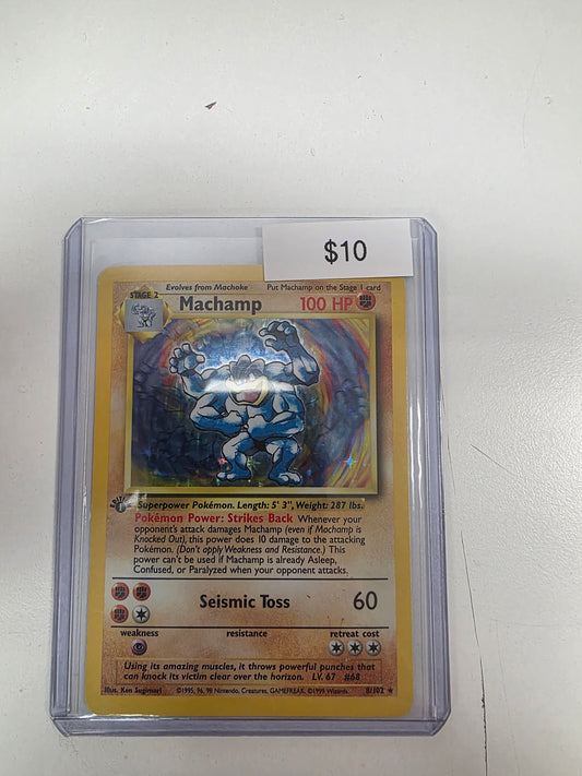Pokemon Machamp 1st ed 8/102