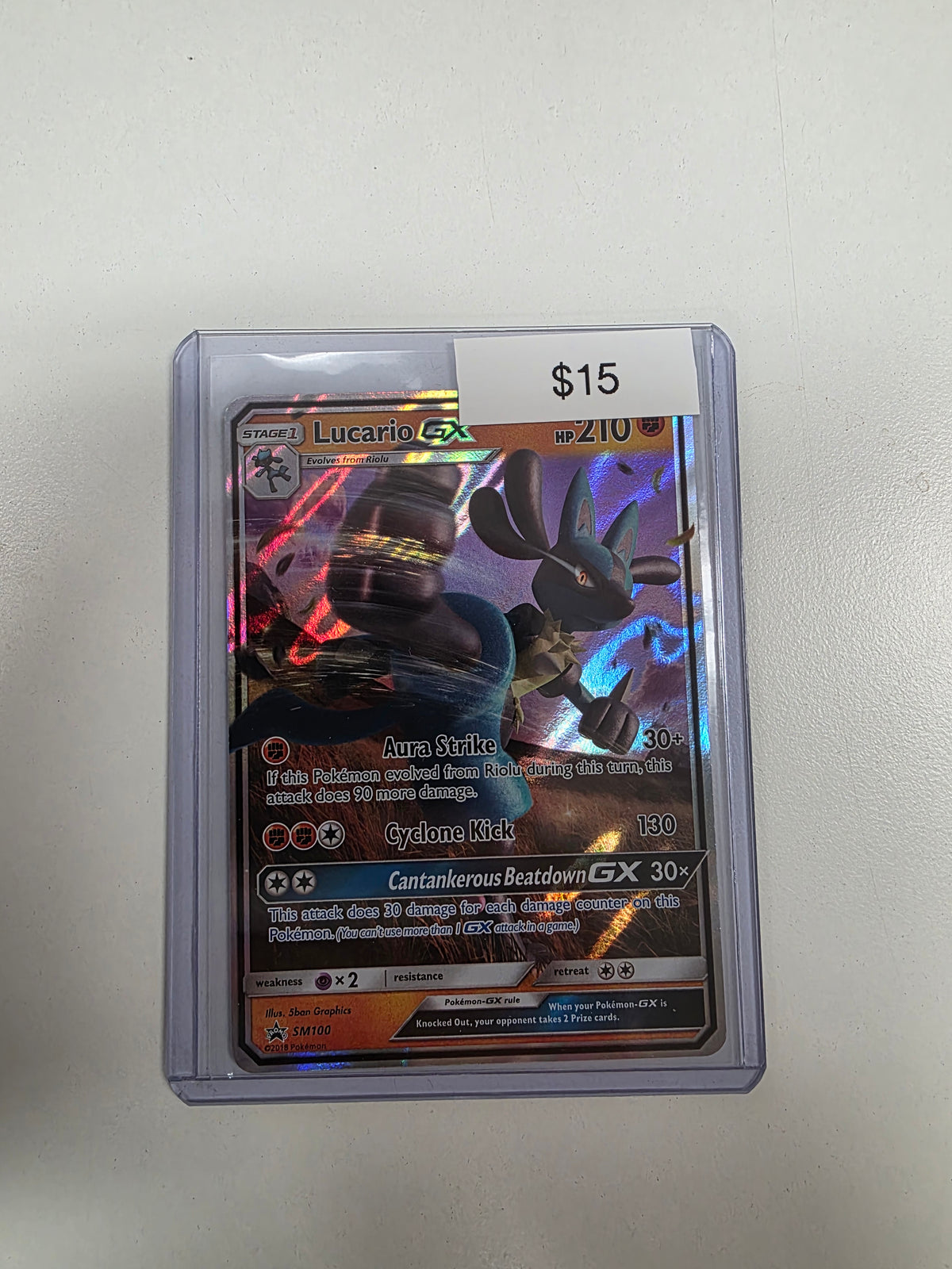 Pokemon Lucario GX SM100