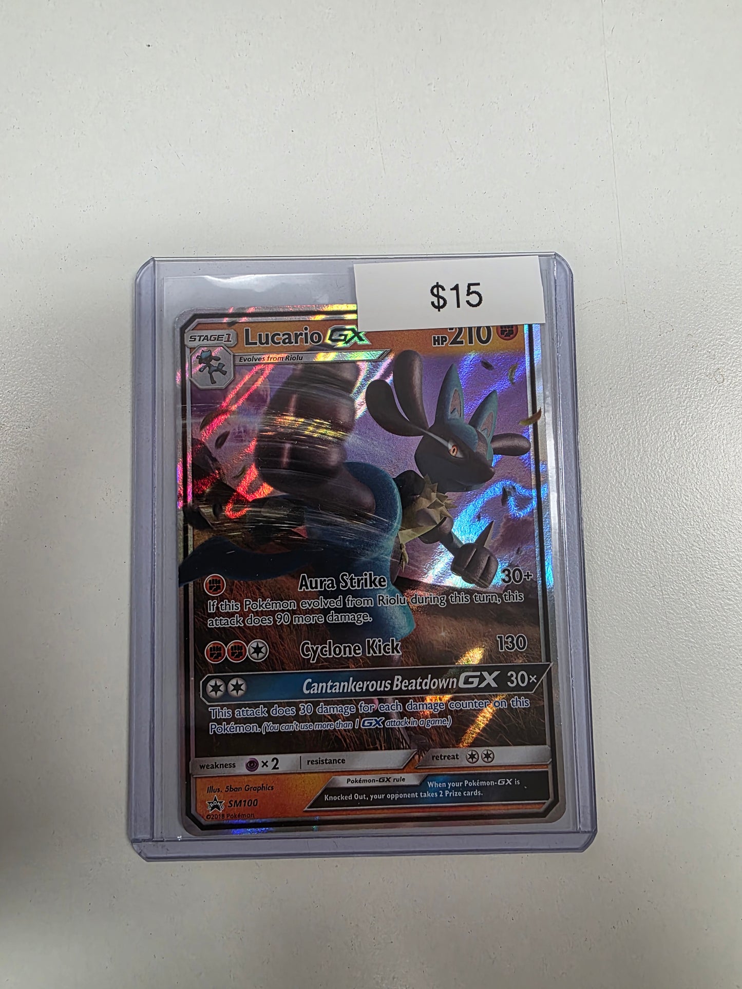 Pokemon Lucario GX SM100