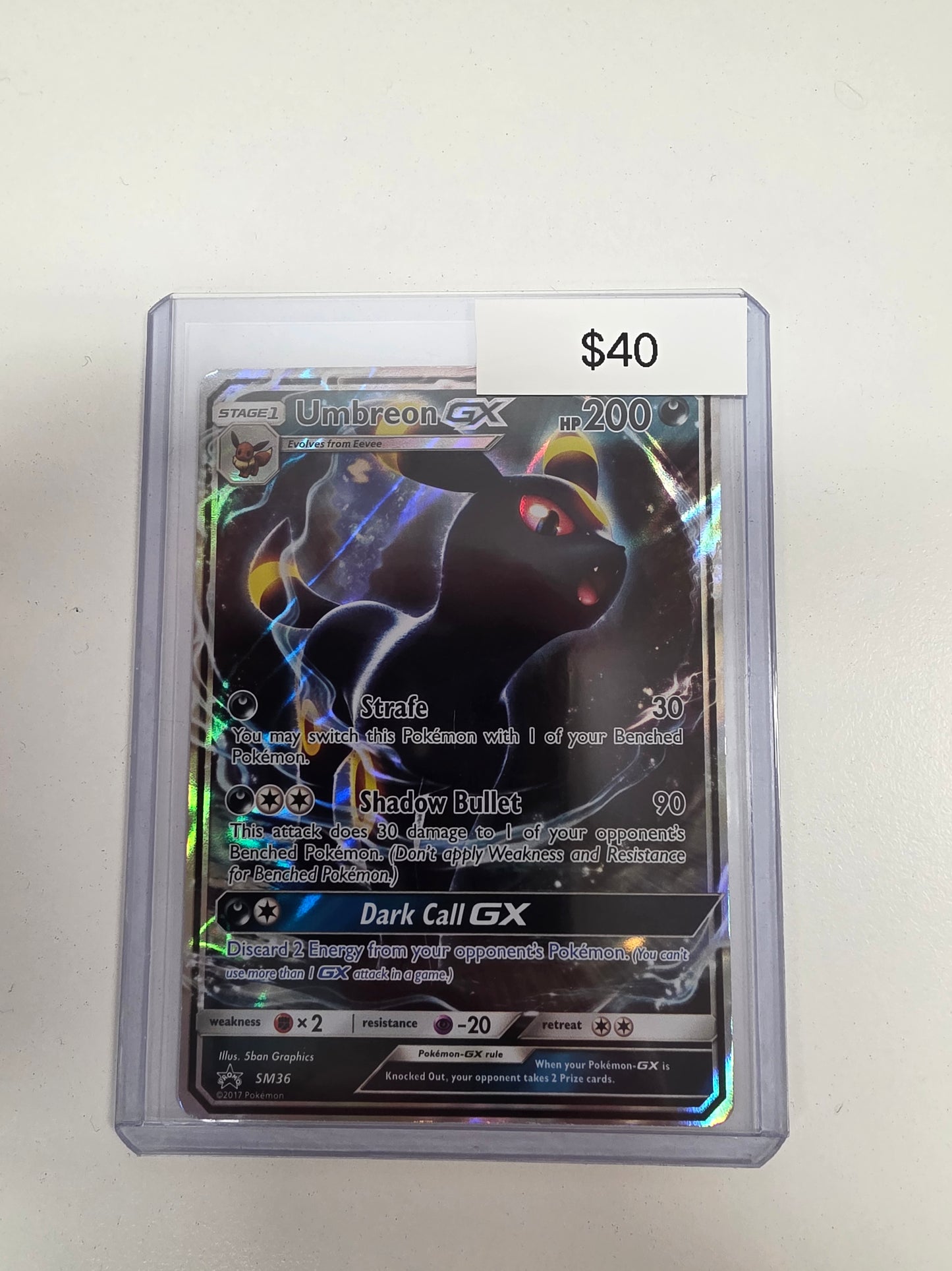Pokemon Umbreon GX sm36
